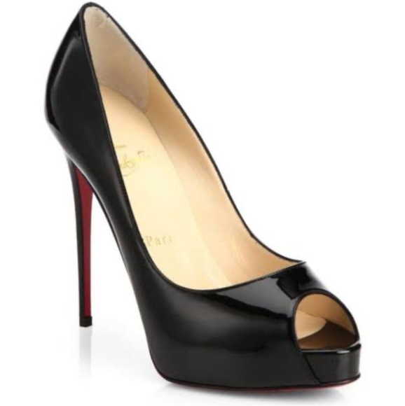 Christian Louboutin,verve prive, 120 peep toe patent leather,stilleto,pre-loved - Picture 9 of 9
